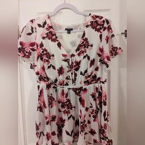 Torrid size 00 floral print shirt, gently used